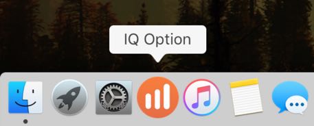 Avvio software IQ Option per MAC